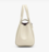 The Turnlock Crossbody Tote Bag white
